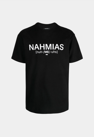 Nahmias Pronunciation T-Shirt - Black