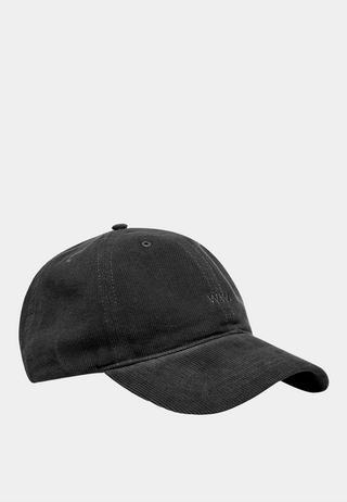 Wood Wood Low profile corduroy cap - Black